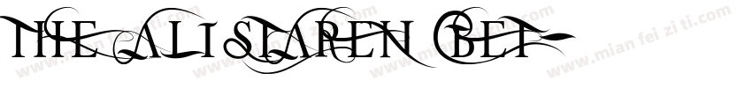 THE ALISTAREN BET字体转换